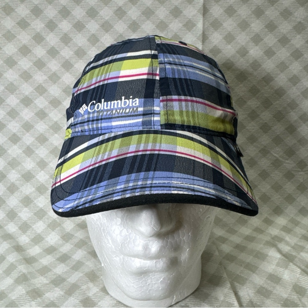 Columbia Titanium Women's Strapback Hat Multi One Size Plaid Adjustable